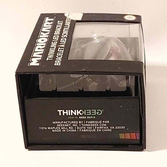 Nintendo Mario Kart Twinkling LED Bracelet includes USB charging cable BNIP - Picture 4 of 5